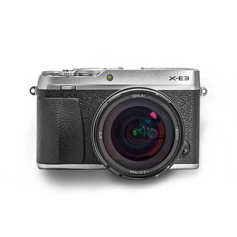 Zonlai 14 мм F2 ультра широкоугольный объектив с ручной фокусировкой для Fujifilm X-mount X-E3