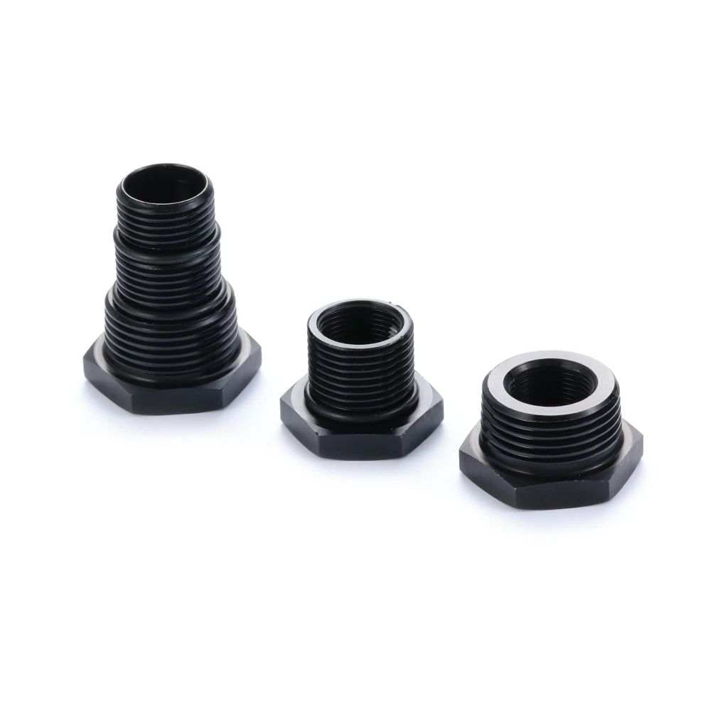 Черный накатанный Алюминиевый автомобильный масляный фильтр адаптер с резьбой