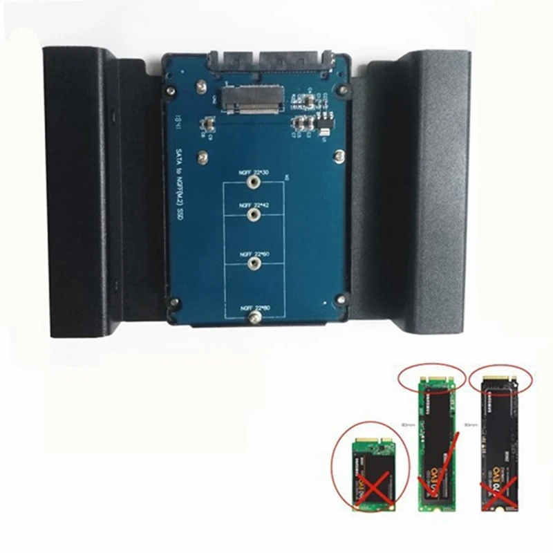 M.2(B-Key)NGFF-SATA SSD To SATA 5.25-Inch Optical Drive Bit Adapter Hard Holder Chassis Disk Bracket | Электроника
