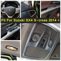 door armrest window lift button reading lights lamps air ac outlet vent for suzuki sx4 s cross 2014 2021 matte accessories