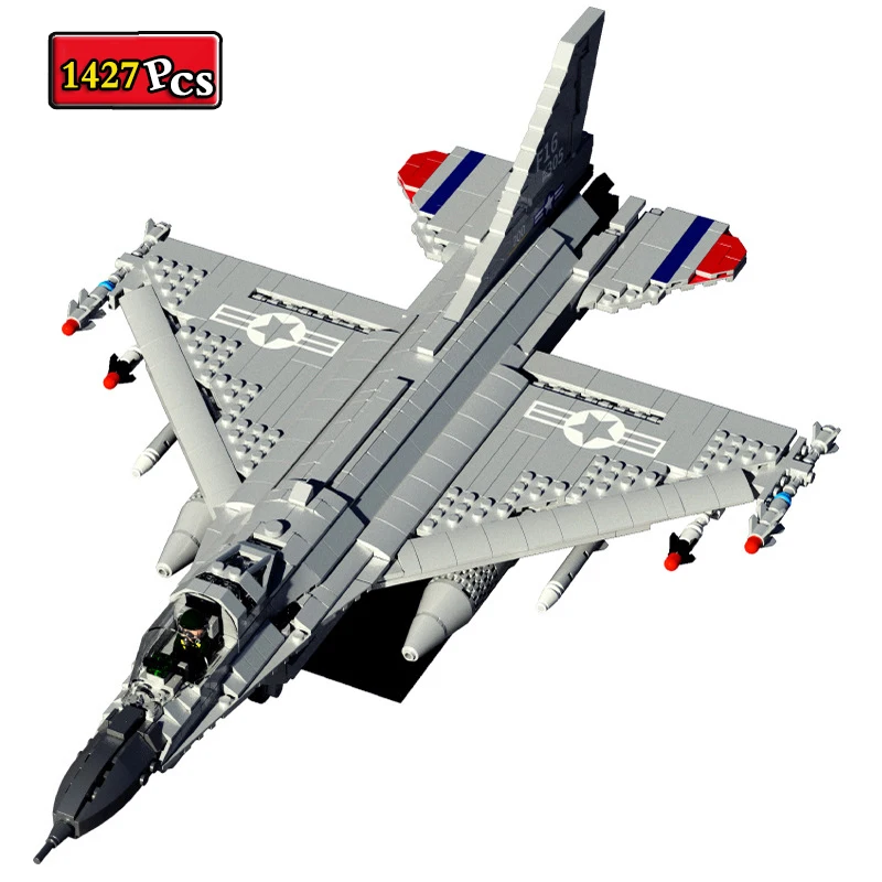 

WW2 Military Series World War II F-16 Fighting Fighter Weapon Accessories DIY Model Building Blocks Bricks Toys Gifts