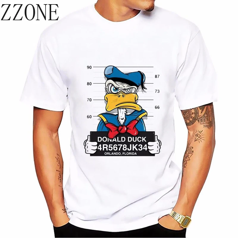 Fashionable Cartoon Mouse Men's T-shirt with Animal Pattern - Comfortable and Stylish Summer Casual Tee for Men - Streetwear Hip-hop Shirt image 4