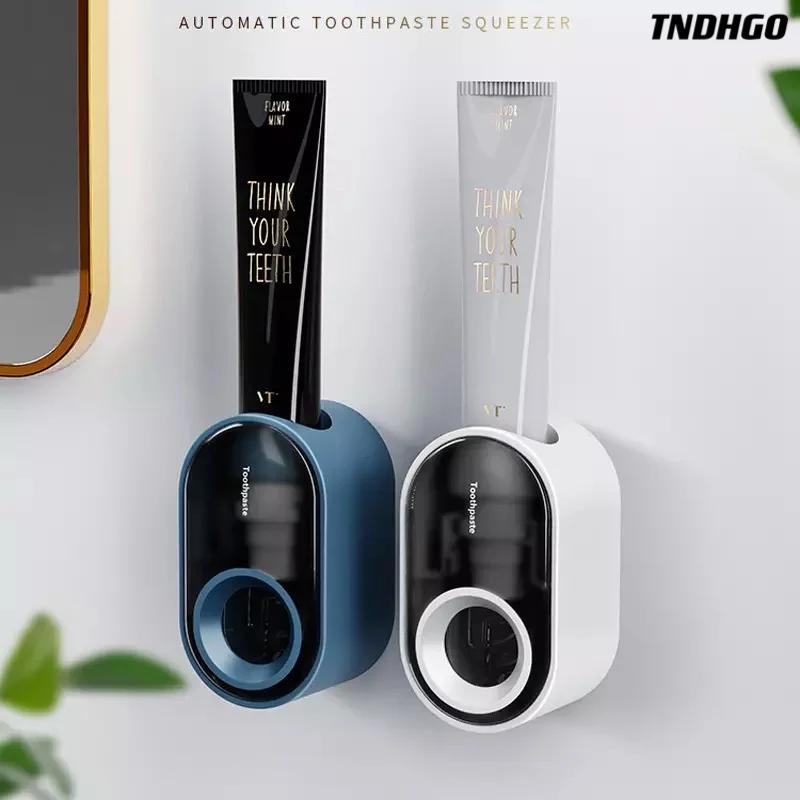 

New Wall-Mounted Automatic Toothpaste Dispenser Free Punch Bathroom Accessories Set Child Toothpaste Squeezer Toothpaste Holder