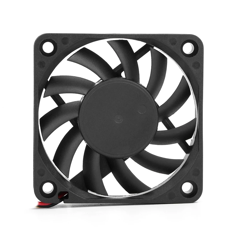2Pcs 12V 60mm fan 60X10mm Dual Ball cooling 3pin PC CPU Cooler tach FG 6cm 6010 slim high quality | Компьютеры и офис