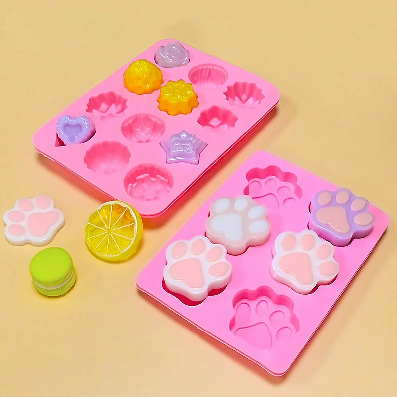 

Cat's Claw Biscuit Mold Baby Bread Snack Mold Ice Tray Silicone Cake Safe Non-toxic Silicone Baby Biscuit Cake Mold
