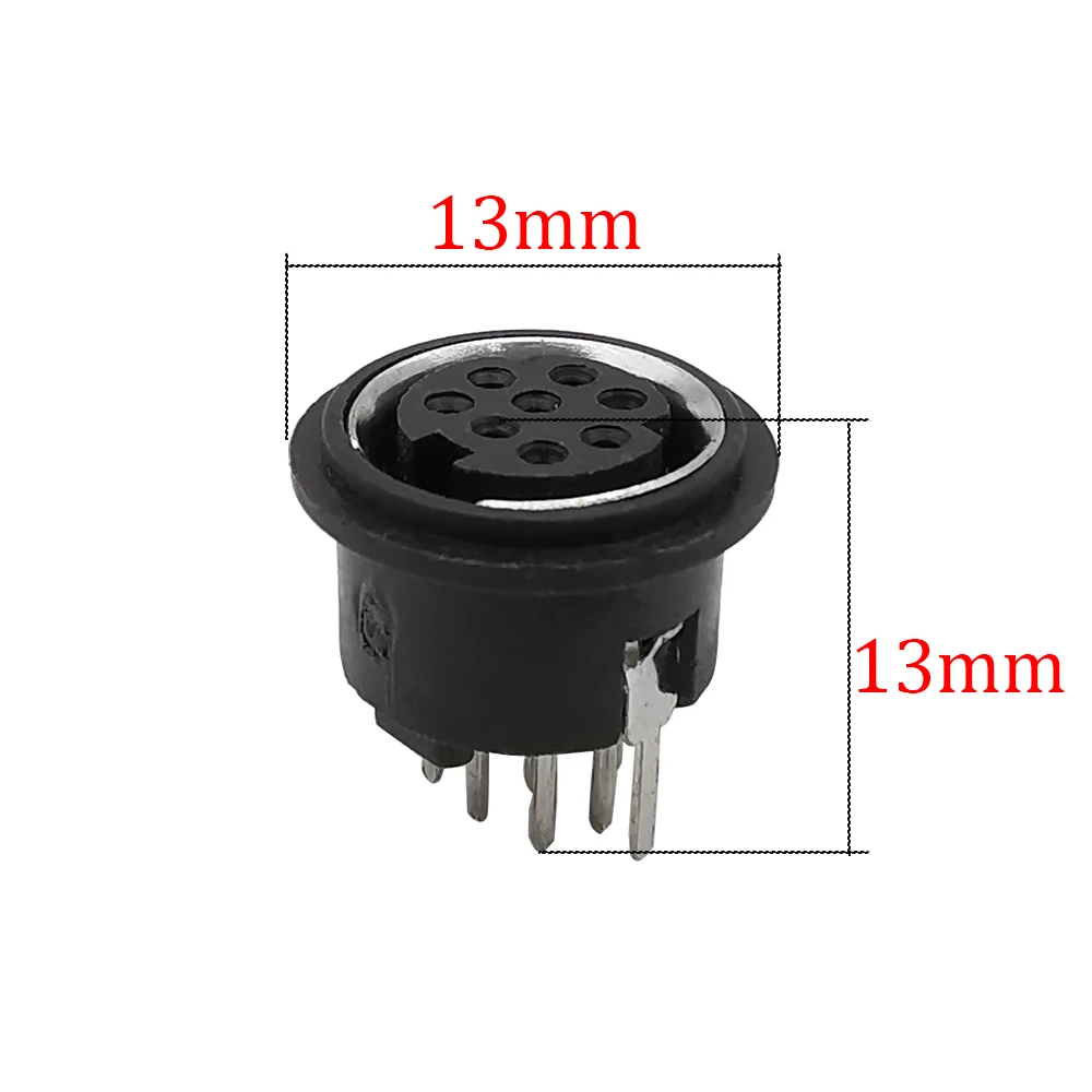 5/10/20 шт. 8Pin Mini DIN гнездовой разъем 8 полюсов PS2 круглый PCB шасси ПК адаптер для