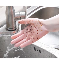 dishwashing gloves waterproof and oilproof kitchen rubber gloves dishwashing and vegetables rubber housework cleaning gloves