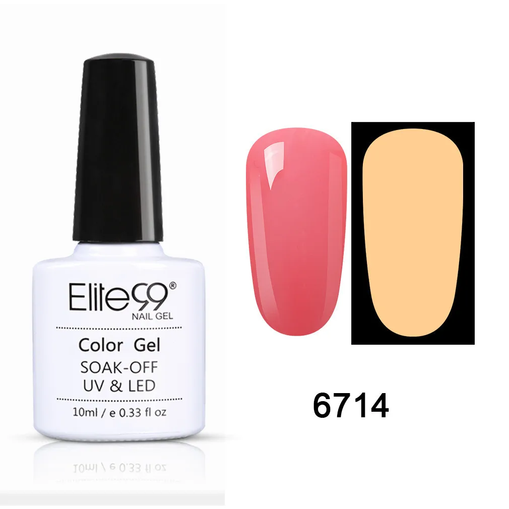 Elite99 10ml Glow In Dark Fluorescent Gel Laquer Neon Series Luminous UV LED Soak Off Glitter Varnish Semi Permanent Enamel | Красота и
