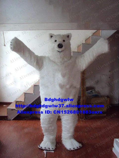 Длинные пуховики с наполнителем из белого Sea Bear костюм полярного медведя