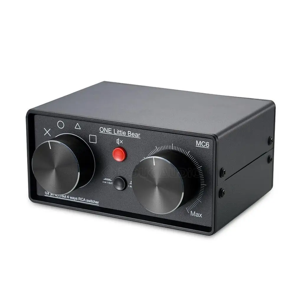 

HiFi 4-канальный аудиопереключатель RCA in 1 out, преобразователь MC6 Alps