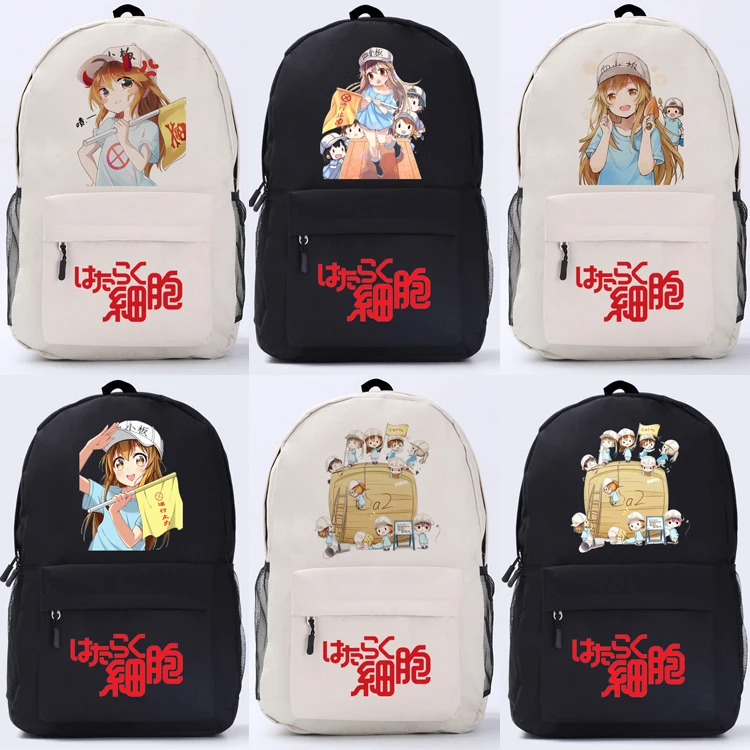 

Anime Cells at Work! Travel backpack Student backpack Platelet anime print bag Anime peripheral derivative