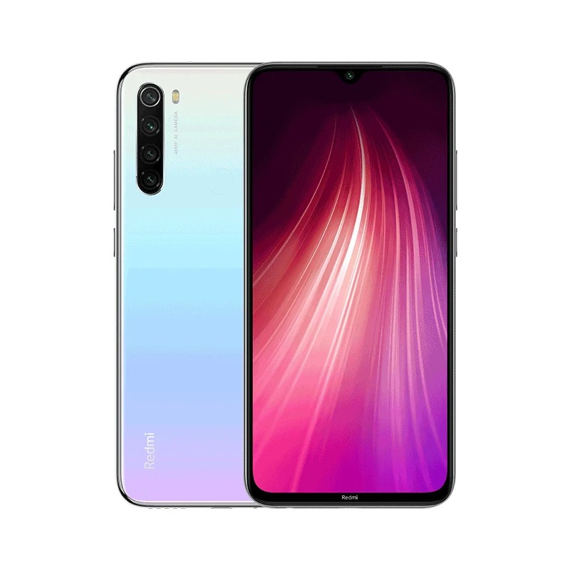 Note 8 White Xiaomi Redmi Note 8 с глобальной версией, 4 ГБ, 64 ГБ, Смартфон Snapdragon 665, мобильный телефон, 48мп камера, 4000 мАч, 6,3 дюйма, 18 Вт, быстрая зарядка - Color: Note 8 White