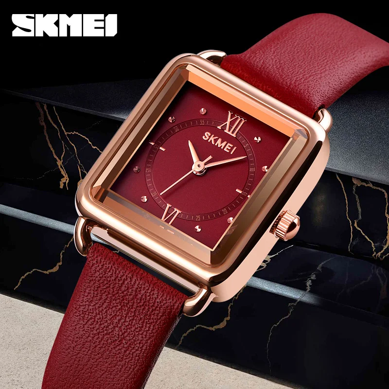 Роскошные женские кварцевые часы модные наручные кожаные браслет 30 м