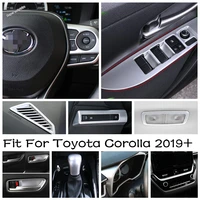cup stand water bottle holder frame instrument screen panel interior button cover trim matte fit for toyota corolla 2019 2022