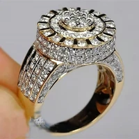 2021 trend golden atmospheric diamond mans ring mens finger ring wedding ring cool stuff gothic accessories mens jewellery