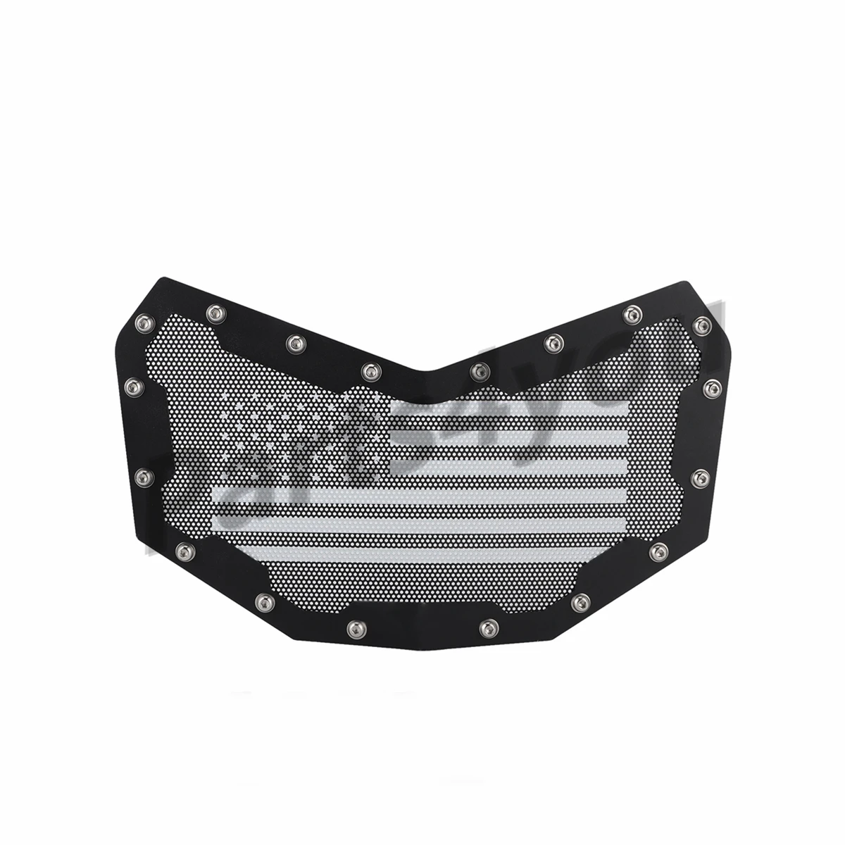 

Bumper Grille UTV Front Mesh Grille Grill Guard Insert Kit American US Flag Style Fit For BRP Can‑Am X3 2017 2018 2019 2020