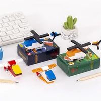 1pc diy pencil sharpenr for stusent creative building blocks cartoon puzzle toy cute school stationery kid diy toys for children