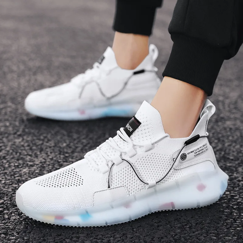 

Men's shoes new summer sportswear casual men's shoes Men's flying net shoes Korean version of running daddy's face fashionable