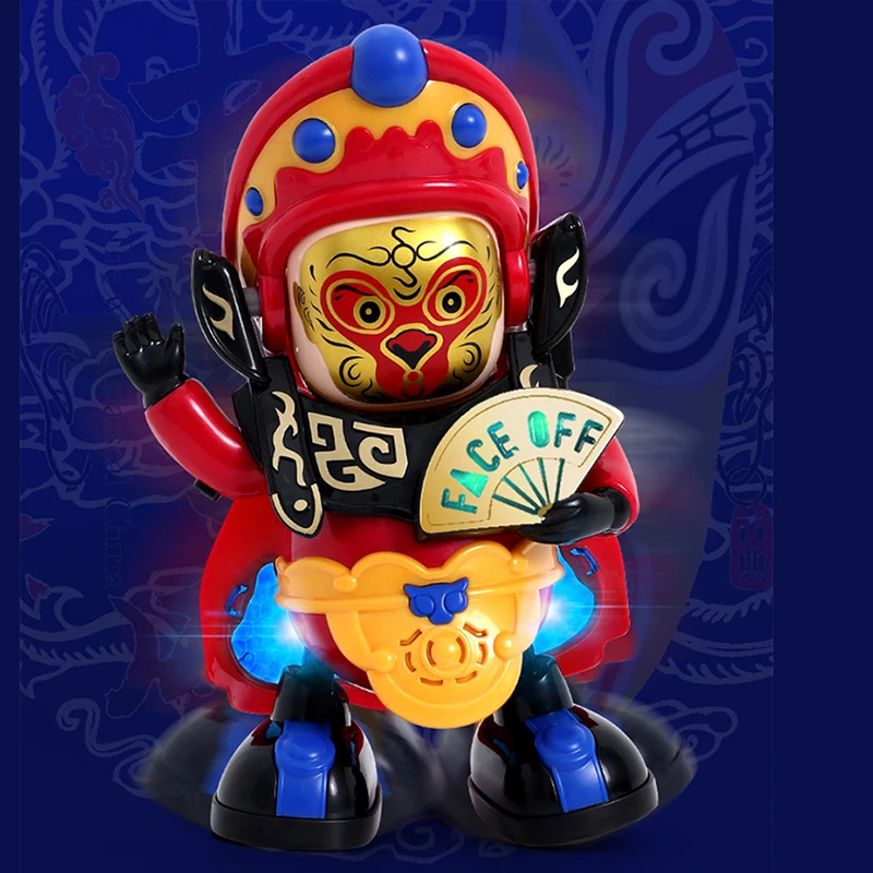 

Face-changing doll toys electric Chinese traditional opera facial mask robot children toys parent-child interaction