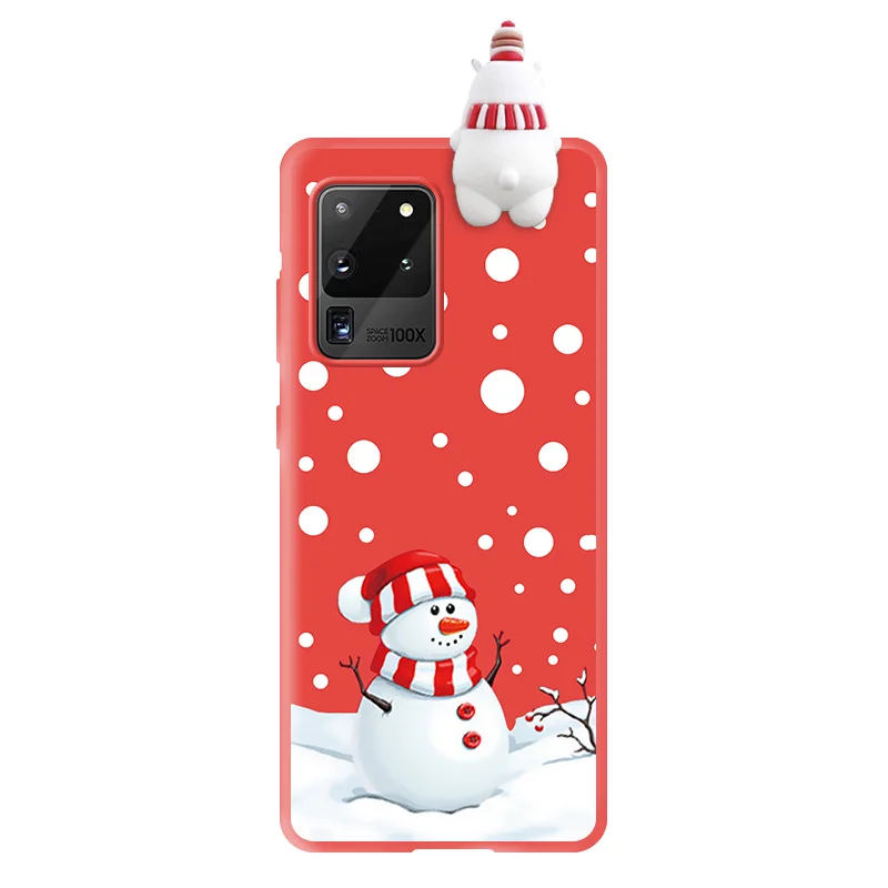 Чехол с изображением белого медведя оленя Дерева Игрушки для Galaxy A71 A31 A41