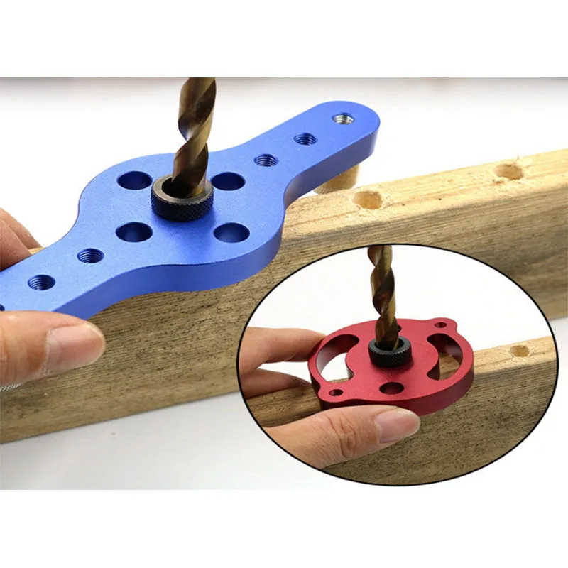

Woodworking Pocket Hole Jig 6/8/10mm Self-centering Vertical Doweling Jig Drill For Locator Hole Puncher Carpentry Tools