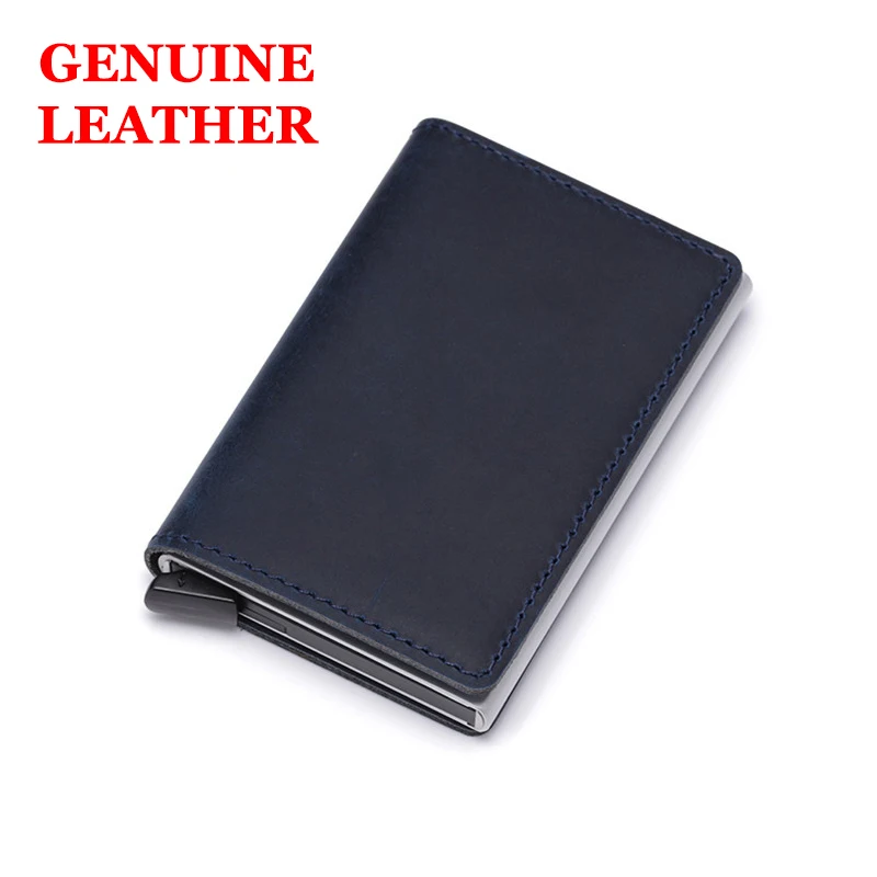 Мужской бумажник из натуральной кожи с отделением для кредитных карт визитница