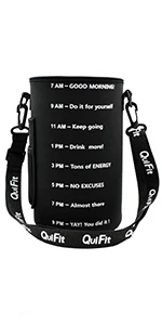QuiFit 2L 1.3L 450 мл полгаллона Тритан Спортивная бутылка для воды с блокировкой флип-флоп крышкой фруктовой заваркой сетка прозрачный питьевой бутылки для воды