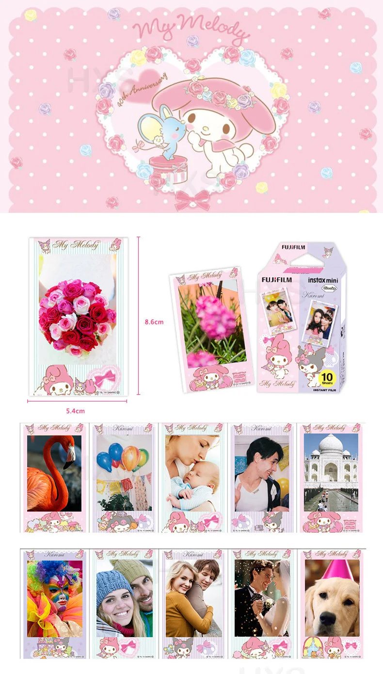 Подлинная Fujifilm Instax Mini 8 9 цветная фотобумага 10 шт. для Fuji 9 8 7s 50 90 25 70 Share SP-2 SP-1 Liplay мгновенная камера