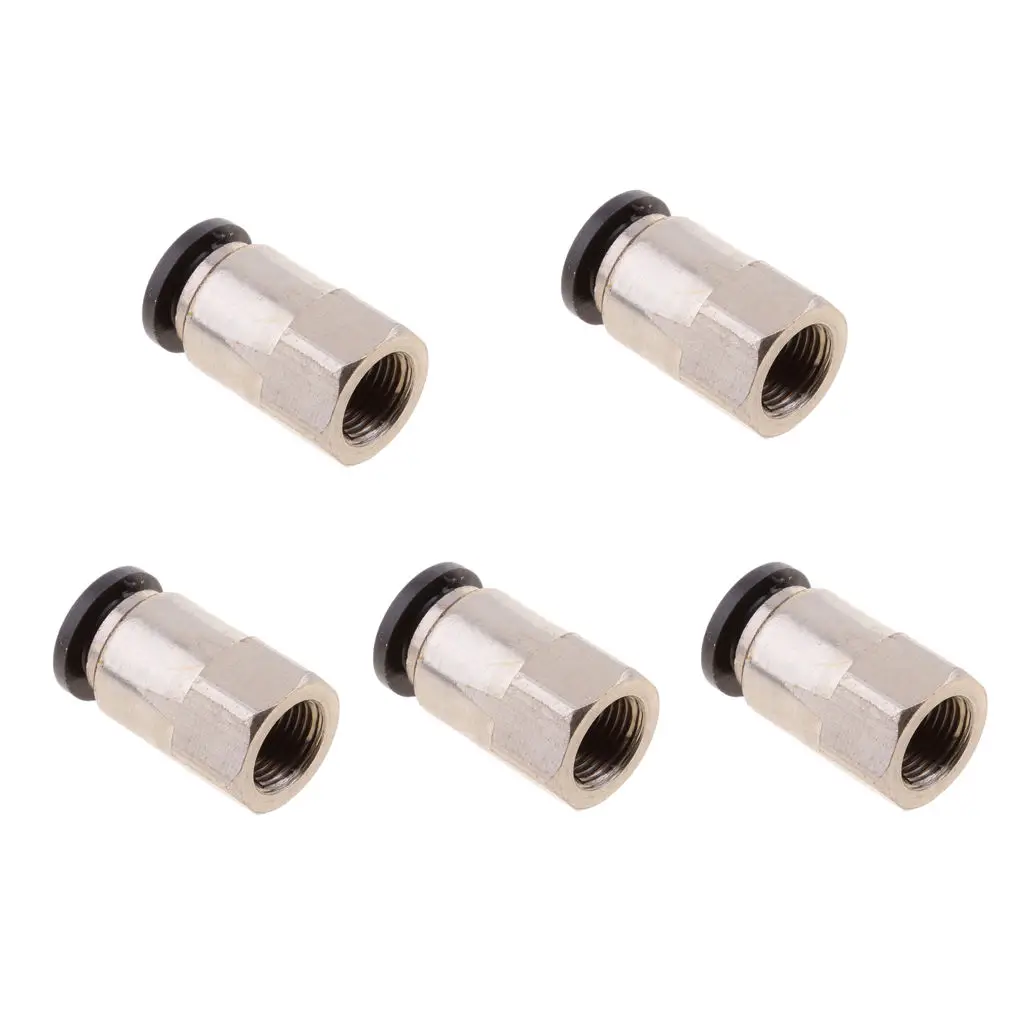 

5 Pieces DPCF8 8mm Pneumatic Push In Fitting Connector - Air Water Hose