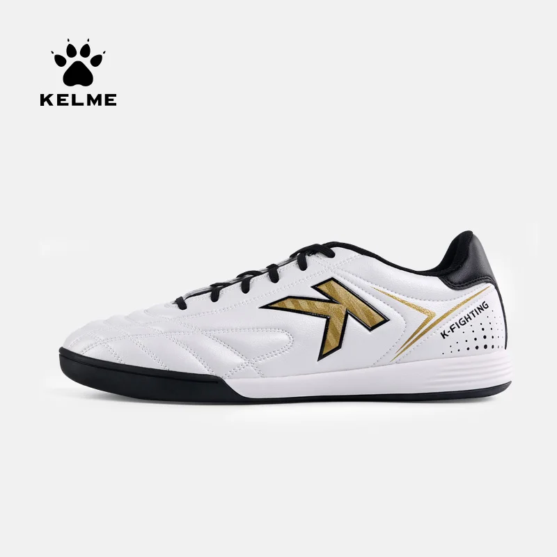 KELME Football Boots Men Soccer Shoes Original Indoor Football White Sneakers Shoes Cleats Football Futsal Boot Male 6891146