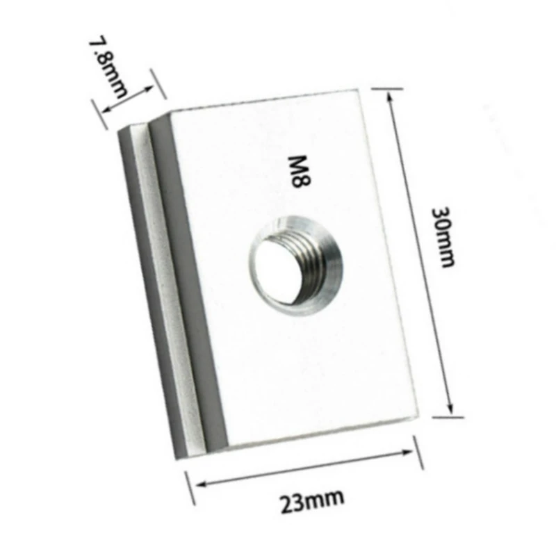 

12 Pcs T-Slot T-Track Clamps DIY Woodworking Tool, with T Screw and M8 Plastic Handle, M8 T-Track Sliding Nut T Slot Nut