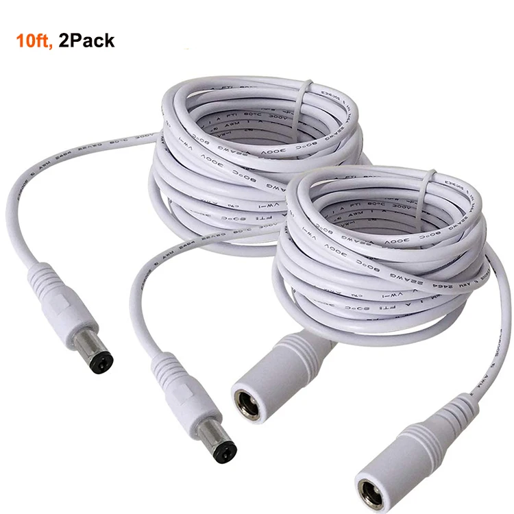 2 шт. 3 м 20AWG 12 вольт удлинитель питания 5 мм x 1 DC адаптера питания|Кабели и