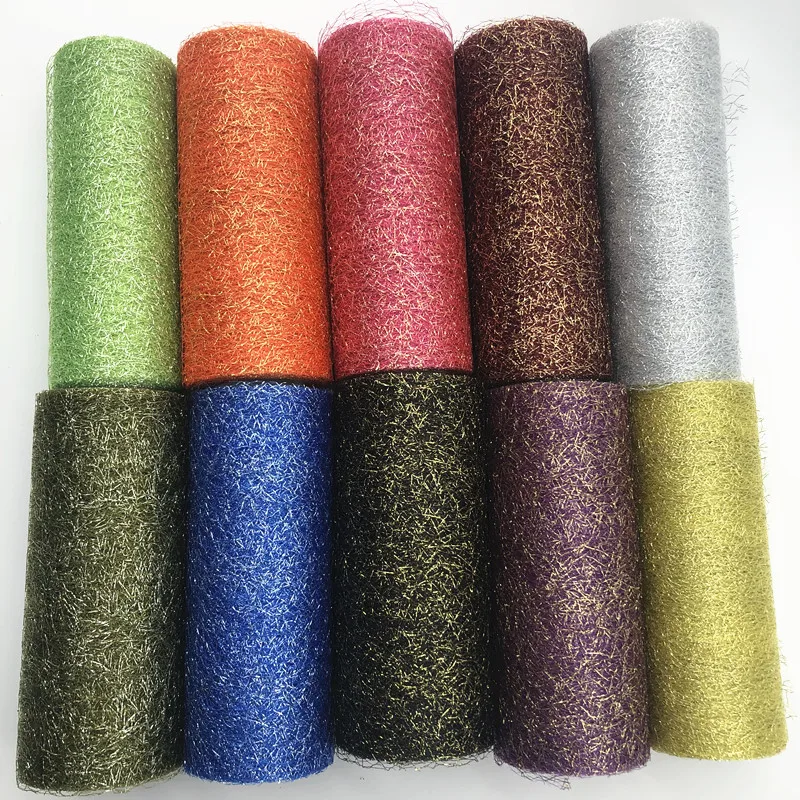 

10Yard 15cm Glitter Tulle Roll Sparkly Glitter Sequin Tulle Mesh Baby Shower Tutu Skirt Organza Mariage Party Wedding Decoration