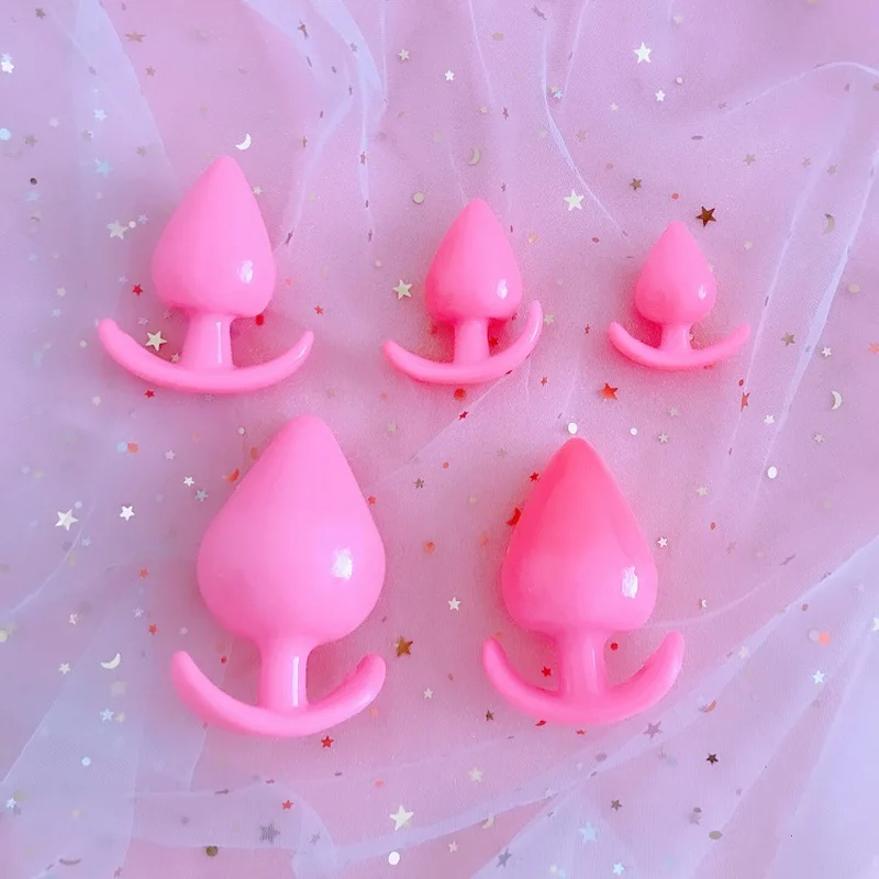 Розовый Силиконовый Анальная пробка эластичный массажер простаты БДСМ секс