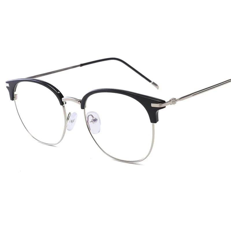 

Metal Frame Glasses For Women 2021 Fashion Rimless Optical Eyeglass Men Anti Blue Light Spectacle Vintage Oculos Lunettes De Sol