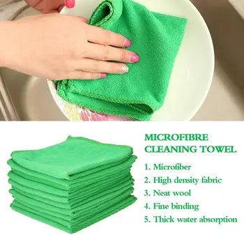 50pcs Microfiber Car Cleaning Towel 30x30cm Automobile Motorcycle Washing Glass Household Cleaning Towel Car Care Cloth 5