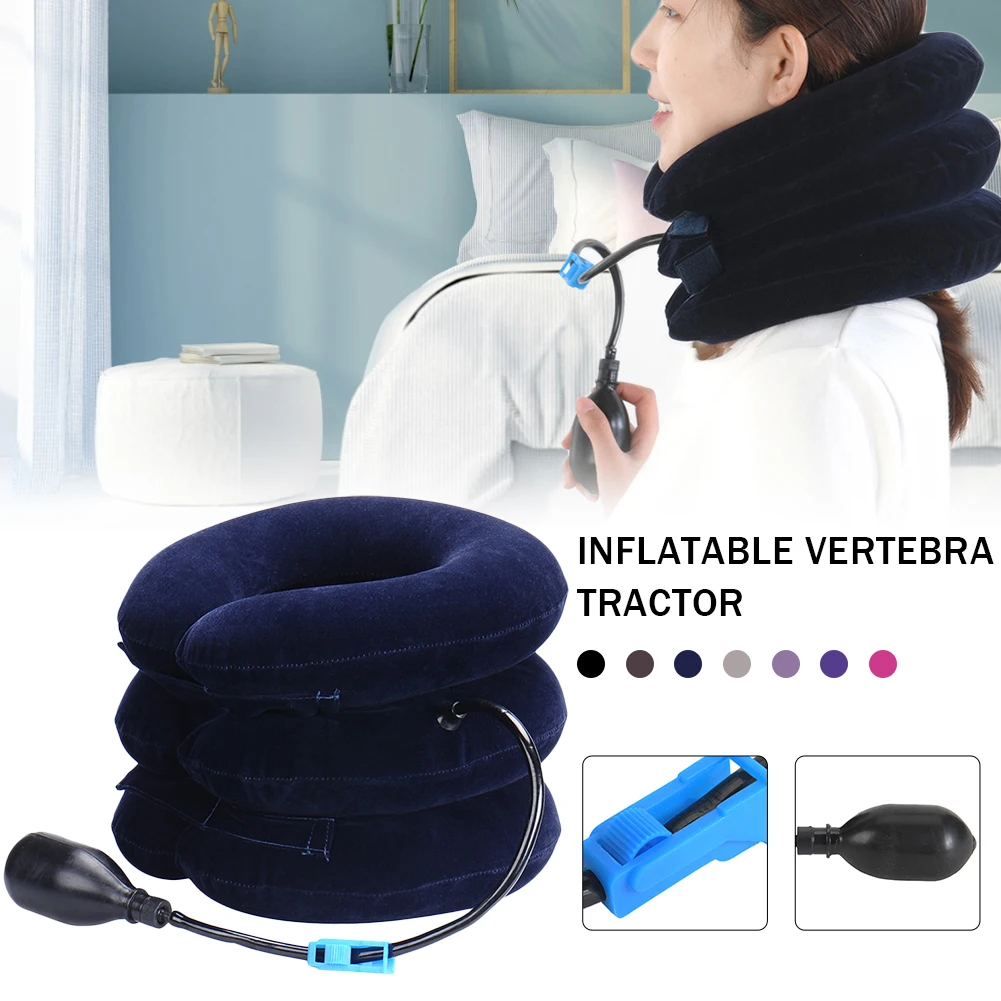 

Neck Inflatable Cervical Vertebra Tractor Brace Spine Traction Device Shoulder Head Pain Relief Prevent Cervical Spondylosis