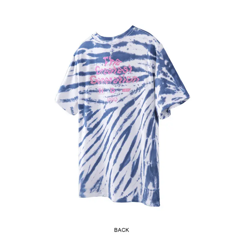 VIISHOW уличная Отпечатано Для мужчин футболка бренд Повседневное сине белые