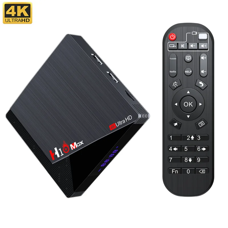 

ТВ-приставка H10 Max, 1000 м, 4 ГБ/64 ГБ, Android 11, S905w2