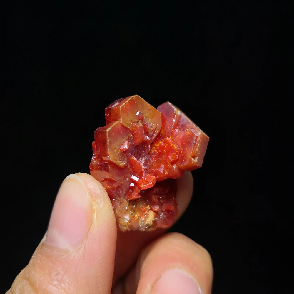 

17g Natural Stone Quartz Vanadinite Mineral Crystal Specimen From Morocco C2