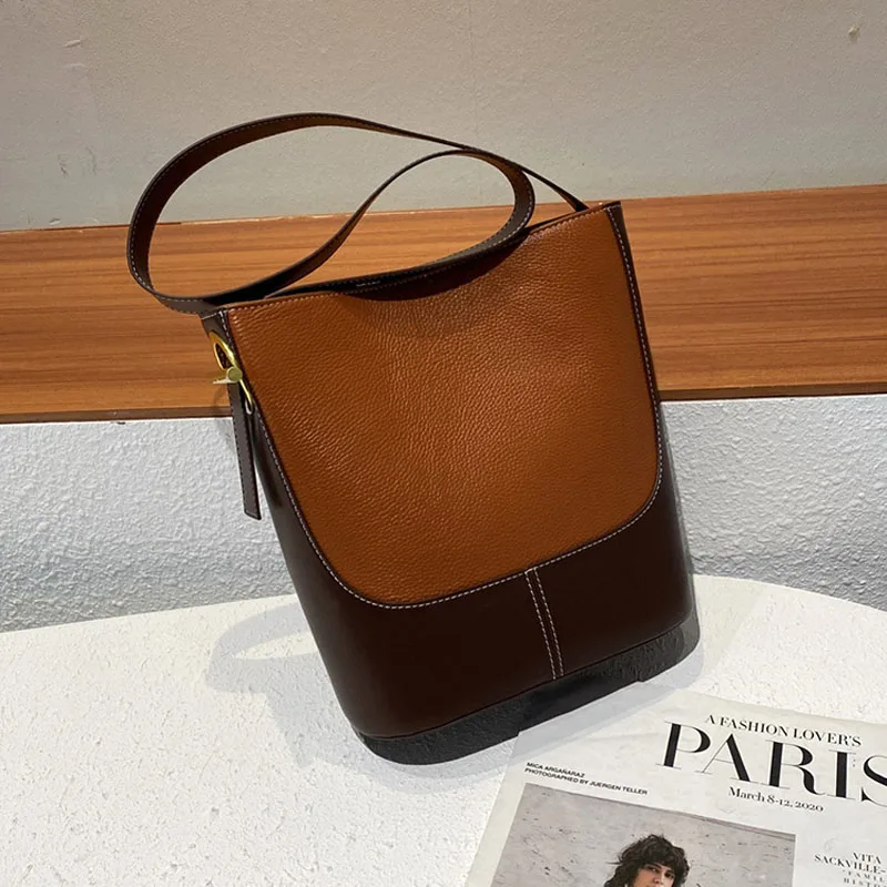 

2022 New leather HandBags High-Quality One-Shoulder large-Capacity Fashion Bucket Bag Designer handbags luxury handbag trend