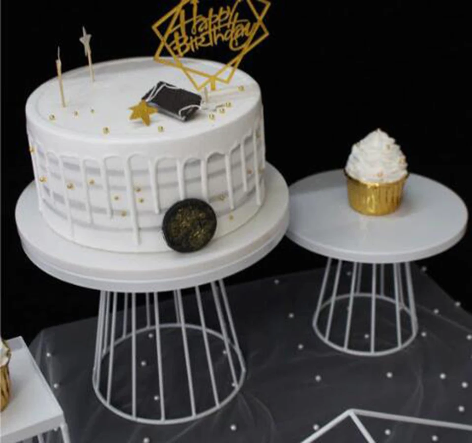 Transhome 1 шт. белая подставка для торта металлический десертный стол поднос