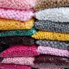 Смешанные помпоны мягкие пушистые плюшевые шарики-Помпоны 8 мм 10 мм 15 мм 20 мм 25 мм 30 мм помпоны для рукоделия Декоративные помпоны 2000 шт.