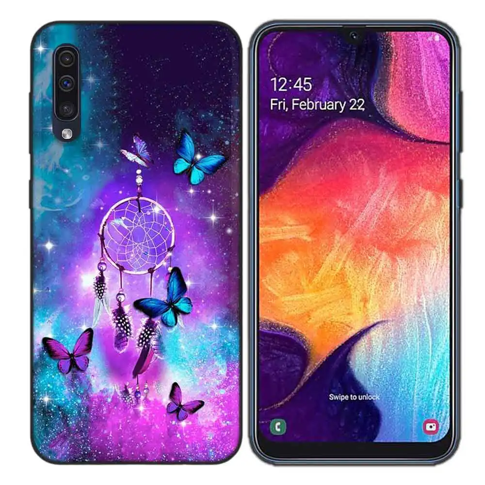 Ловец снов TPU силиконовый чехол для samsung Galaxy A7 A9 A10 A20 A30 A40 A50 A60 A70 A80 A20E A90 5 г Примечание 10 M40 для задней панели