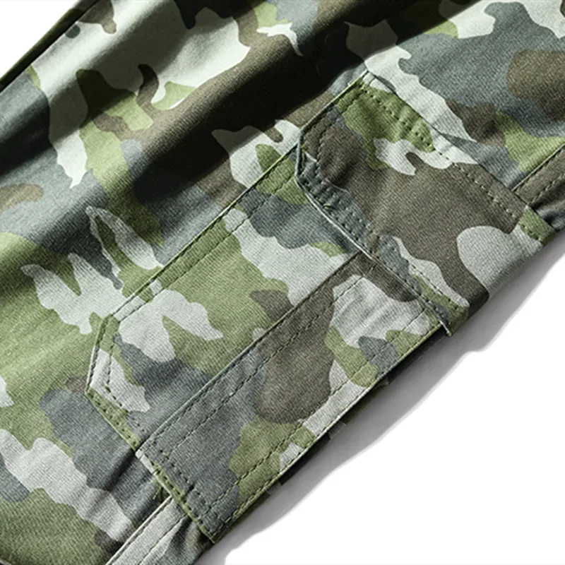 Детские брюки классические с карманами карго камуфляжные штаны принтом для