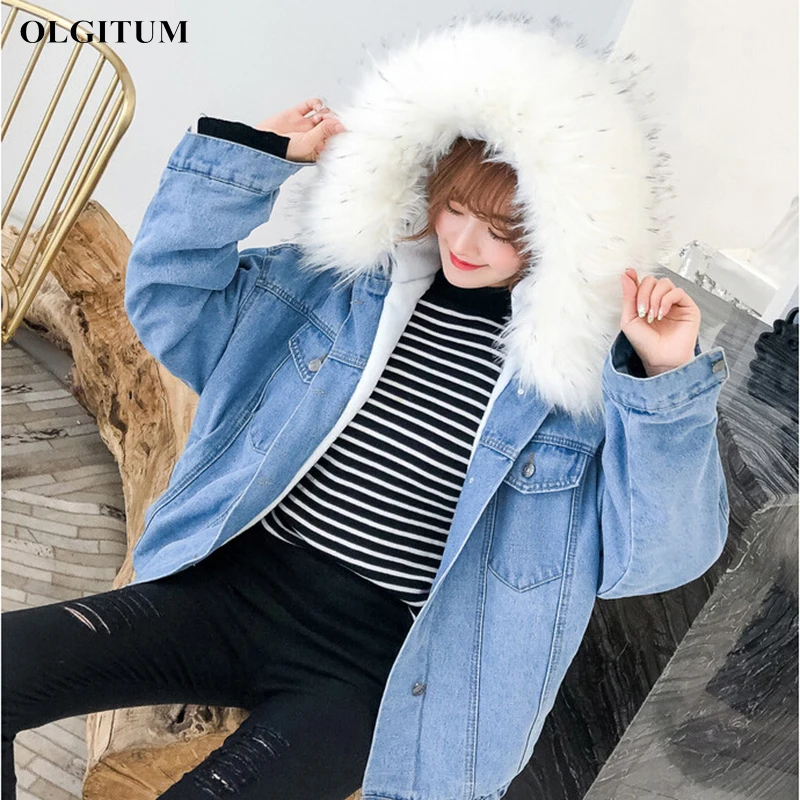 Зимняя шерстяная одежда лайнер джинсовой куртки женские одежды теплые