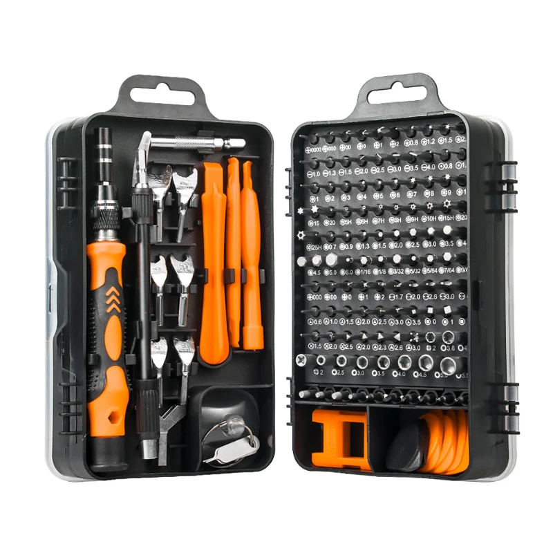 

Multifunction Screwdriver Set 135 in 1 Professional Hex Torx PH2 Tips Magnetic Bits Screw Driver Mini Tool Case for Repair