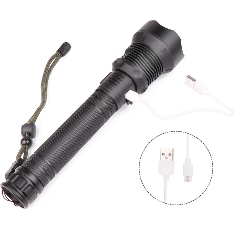 

120000LM Led Flashlight Super Bright xhp70 torch 18650 or 26650 Rechargeable HOT