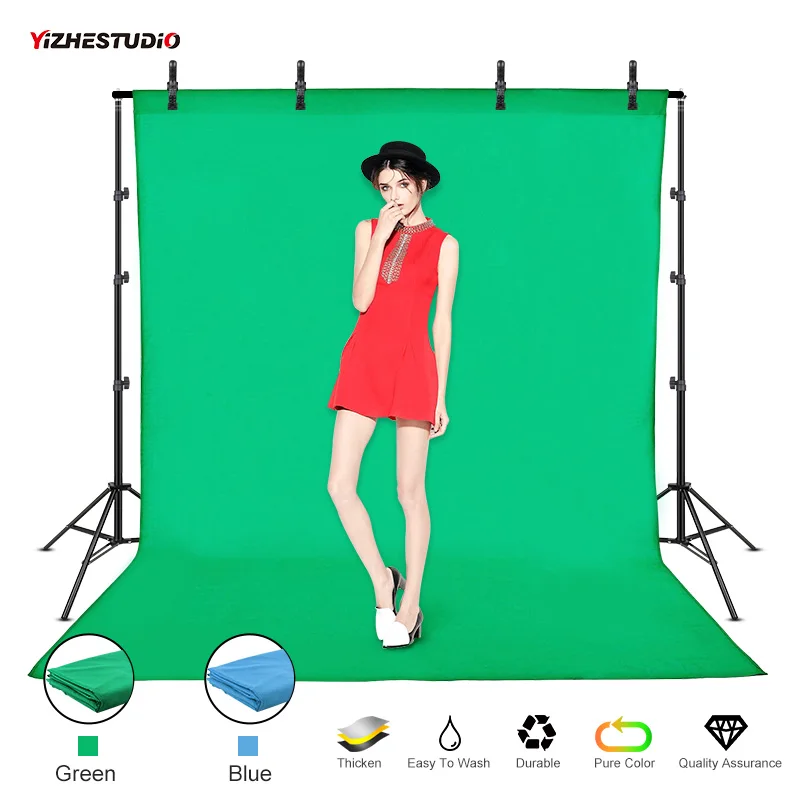 Yizhestudio 2,6*3 м фотофоны для студийной фотосъемки, муслиновая профессиональная фотосистема для портретной фотосъемки