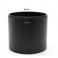 58mm 62mm 67mm 72mm 77mm 82mm 86mm 95mm 105mm diameter telephoto metal straight camera lens hood with filter thread length 78mm